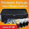 BİTMEYEN KARTUŞLU CANON MP280