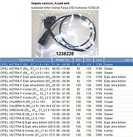 1238228 OPEL KRANK DEVİR SENSÖRÜ