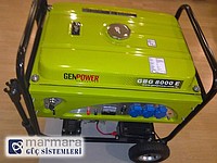 8 kVA Benzinli Marşlı Portatif Genpower Jeneratör GBG 8000 E ***Kampanyalı Ürün***