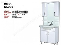 80 LİK BANYO DOLABI KOPMPLE LAKE BOYA KARAMAYA KARŞI FİRMA GARANTİSİ