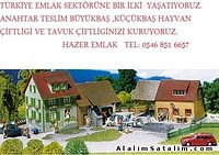 RUHSAT GARANTİLİ SATILIK HAYVAN ÇİFTLİGİ ARAZİLERİ HAZER EMLAK