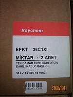 RAYCHEM KABLO BAŞLIĞI 36KV 1x50/16 DAHİLİ TİP ISI BÜZÜŞMELİ