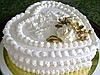 Crema patisserie düğün pastası