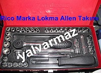 Rico Marka 38 Pc 1/4 Lokma Allen Çırcırlı Takımı Tamir Takımları El Aletleri