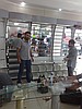 Camlı konfeksiyon tekstil rafları