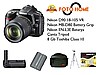 Nikon D90 kit 18-105 VR+Nikon MB D80 Battery Glip+Nikon EN L 3E Batarya+8 Gb Toshiba SD Class 10