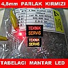 4.8 kırmızı parlak mantar led 500 adet