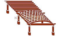 ÖZEL HAZIRLANMIŞ GÖL MALİKHANELERİNE PERGOLA
