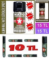 NATO BİBER GAZI-BÜYÜK BOY 15TL- KÜÇÜK BOY 10TL