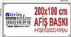 200x100 cm 440 gr Vinil Branda Afiş