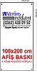 100x200 cm 440 gr Vinil Branda Afiş