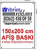 150x200 cm 440 gr Vinil Branda Afiş