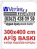 300x400 cm 440 gr Vinil Branda Afiş