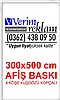 300x500 cm 440 gr Vinil Branda Afiş