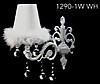 1290-1W WH DİVA BEYAZ DUVAR AVİZESİ
