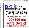 100x100 cm 280 gr Vinil Branda Afiş