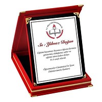 Öğretmenler Gününe Özel Plaket