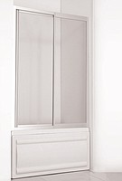 110-119 küvet üstü ön cephe girişli 1 sabit 1 kayar panel ekstra beyaz plexi kabin-inci 3000