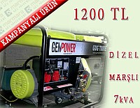 7kVA Dizel Marşlı GDG 7000E "Kampanyalı Ürün"