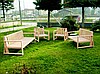 BAHÇE AHŞAP OTURMA GRUBU (4 LÜ GRUP)