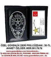 ÖZEL GÜVENLİK CÜZDANI DERİ 30-TL