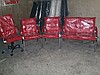 KIRMIZI DERİDEN LÜX KROMAJLI OFİS KOLTUK TAKIMI 299 TL....