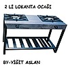 SANAYİ TİPİ LOKANTA OCAĞI İKİLİ TÜPLÜ&DOĞAL GAZLI