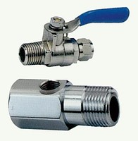 Altı köşe bağlantı aparatı ve Küresel vana (Connector musluk)
